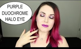 Purple Duochrome Halo Eye Makeup Tutorial for Hooded Eyes