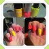spongebob squarepants themed nails