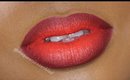 Blood Orange Lip Tutorial using NYX Cosmetics Soft matte lip cream in Morocco !