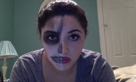 Half Skull Halloween Makeup