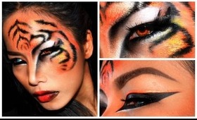 ''TIGER'' Halloween makeup look