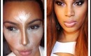 Kim Kardashian Inspired Makeup/ Highlight & Contouring