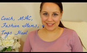 Coach, MAC, Fashion Items, and Toys Haul