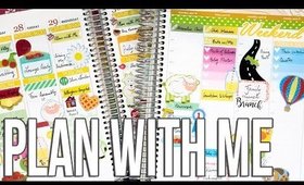 Erin Condren Life Planner Hourly Layout Plan with Me | County Fair Theme