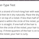 Hair-Type Test