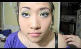 Tutorial: Bright Yellow Cut Crease Smokey Eye Makeup Look