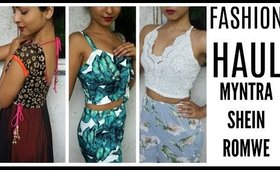 FASHION Try-On HAUL | MYNTRA, SHEIN, ROMWE, etc | Stacey Castanha