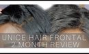 UNICE HAIR Review ! | Brazilian Body Wave Lace Frontal 2 Month Review