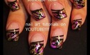 Black French Tip Pink Foil & Gold Glitter: im sexay and i know it robin moses nail art tutorial 454