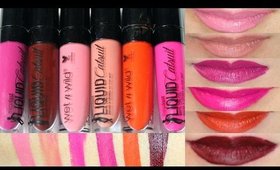 NEW Wet n Wild MegaLast Liquid Catsuit Matte Lipstick SWATCHES (Liquid Lipstick)