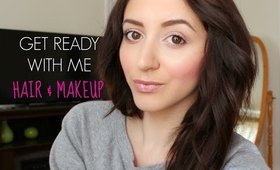 GRWM: NATURAL MAKEUP & HAIR UNDER 10 MINUTES