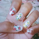 Cute floral nail art
