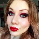 Black Cherry Inspired Red Glittery Makeup Tutorial