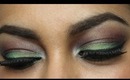 Green & Red Smokey Eye Makeup