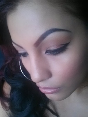 trying something diff with eyes n brows,  dramatic yet subtle eyeliner
two tone brows