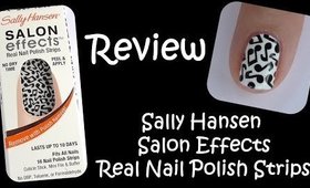 Sally Hansen Salon Effects Nail Polish Strips - Review and Demonstration