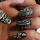 Tribal leather nails