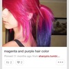 Pink&purple ponytail