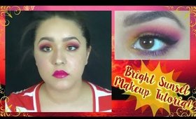 Bright Sunset Makeup Tutorial (NoBlandMakeup)