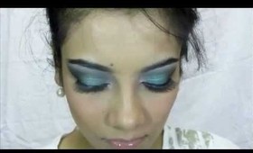 midnight blues eye makeup tutorial