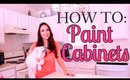 GIRL'S GUIDE TO PAINTING YOUR CABINETS!