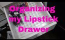 Organizing my Lipsticks in my Alex Drawer 💄💄l TotalDivaRea