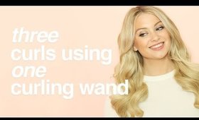 How To: Create 3 Different Curls Using A Curling Wand  |  Milk + Blush Hair Extensions