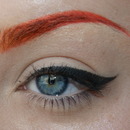 Simple Winged Liner/Colourful Brows