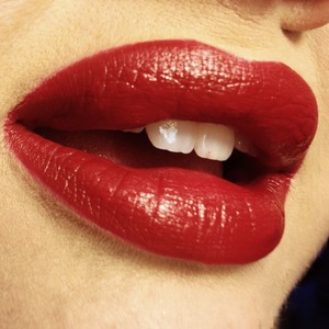 Classic red lip