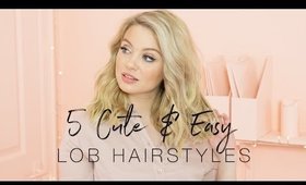 5 Cute And Easy Lob Hairstyles | Milk + Blush Hair Extensions