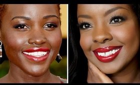 Lupita Nyong'o Inspired Makeup Tutorial for Valentines!