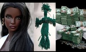 Money Barbie Doll & Lakshmi Hindu Goddess of Wealth, Luxury, Prosperity