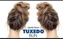 TUXEDO BRAID BUN Hairstyle ★ Upside Down French Braid Hairstyles