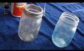 DIY Holiday GLITTER Mason Jars