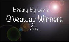 Beauty By Lee Giveaway Winners Are...