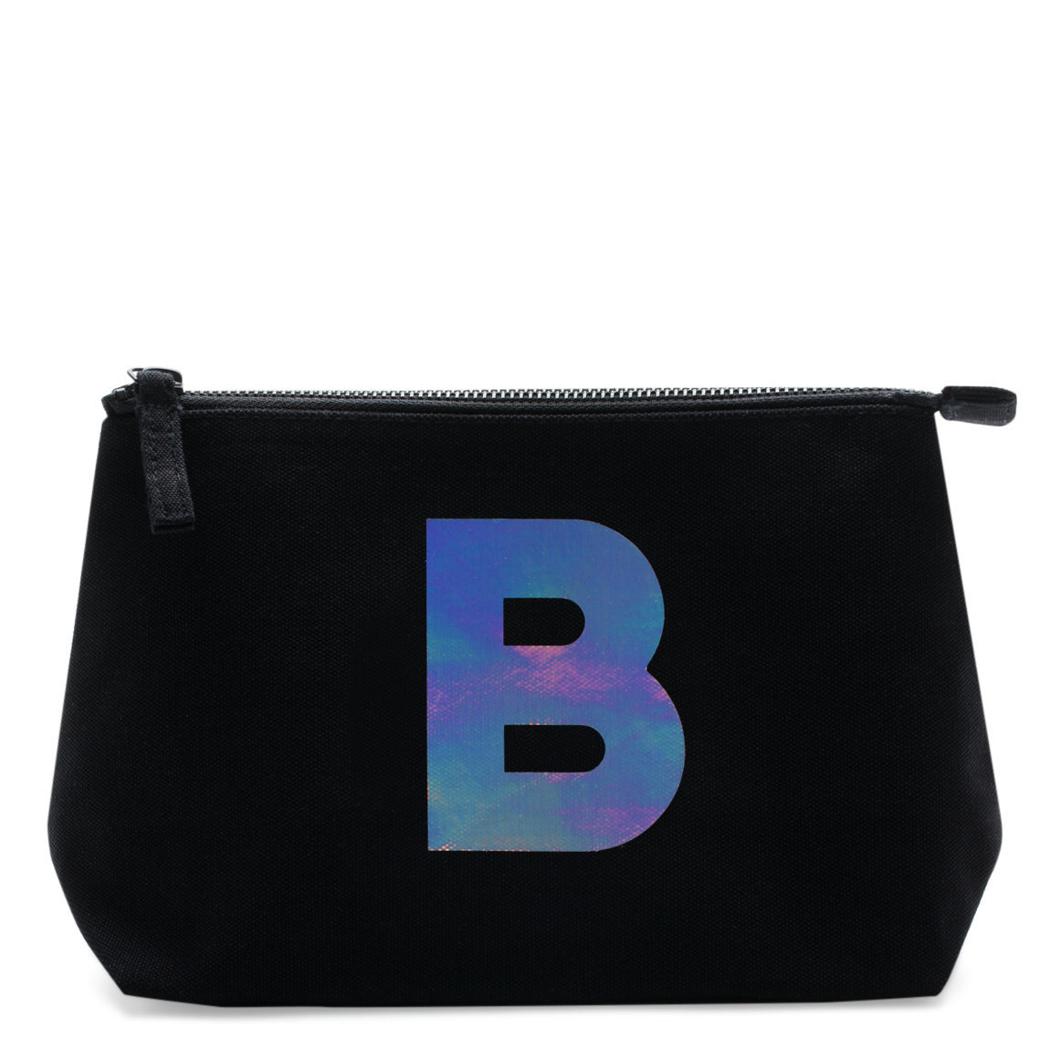 Alphabet Bags Holographic Foil Initial Makeup Bag Letter B | Beautylish