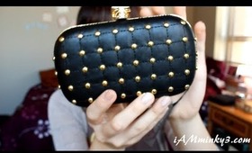 JustFab Afterglow Black Clutch Review & Giveaway (Season of Giving Project)