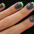Neon French Manicure