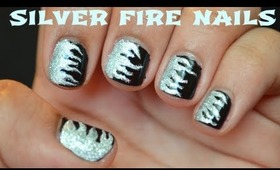 Silver Fire nails