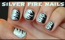 Silver Fire nails