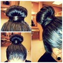 my hair bun 