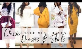 CLASSIC STYLE SERIES - DRESSES & SKIRTS Try On | Style Series | @Rachael Nalumu