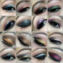 Eye makeup collage