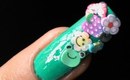 Garden Nail Art Design DIY Fimo nail art to do at home step by step tutorial nail art india and USA