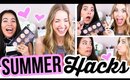10 Summer Hacks, Tips & Beauty Essentials w/Adelaine Morin!