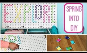 DIY Colored Message Pegboard: #SpringIntoDIY