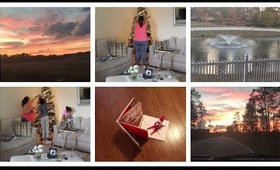 Decorating the Tree, Family Walk, Beautiful Sunset | DITL Vlog