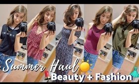 HUGE SUMMER HAUL | Beauty + Fashion