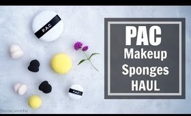 PAC Makeup Sponges HAUL | Cute Looking Sponges 😍 | Stacey Castanha