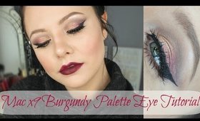 Mac x9 Burgundy Palette Eye Tutorial | Danielle Scott